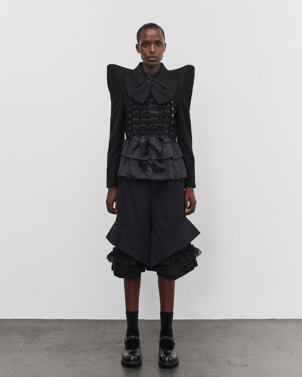 Noir Kei Ninomiya - Women's Lace Open Blazer - (Black)