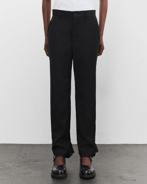 Noir Kei Ninomiya - Women's Zip Ruffle Trousers - (Black)