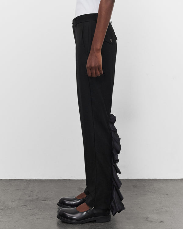 Noir Kei Ninomiya - Women's Zip Ruffle Trousers - (Black)