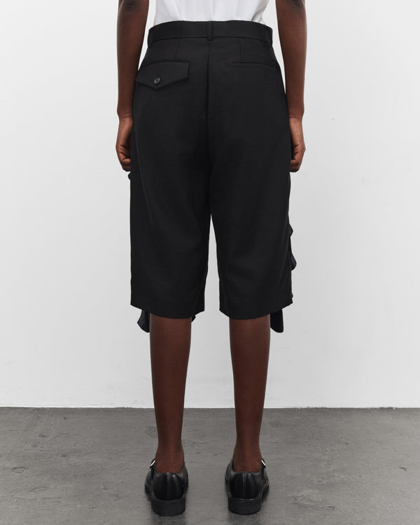 Noir Kei Ninomiya - Women's Cropped Zip Ruffle Trousers - (Black)