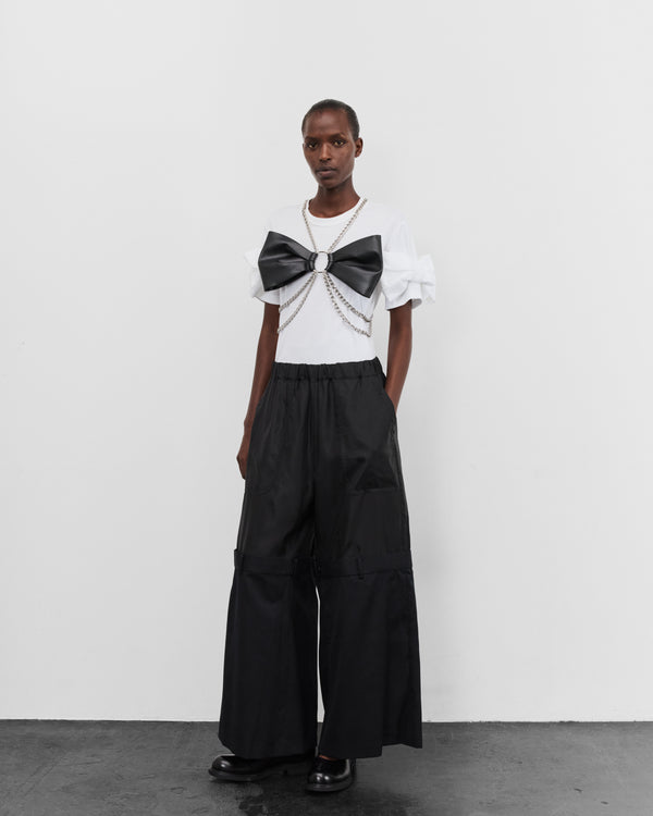 Noir Kei Ninomiya - Women's Double Layer Trousers - (Black)