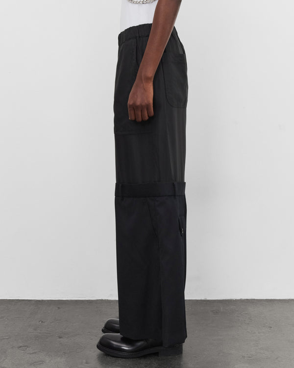 Noir Kei Ninomiya - Women's Double Layer Trousers - (Black)