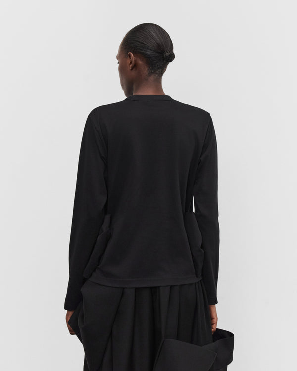 Noir Kei Ninomiya - Women's Long Sleeve Bow T-Shirt - (Black)
