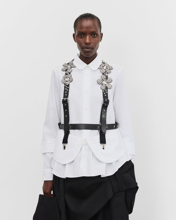 Noir Kei Ninomiya - Women's Floral Suspender Vest - (Black)