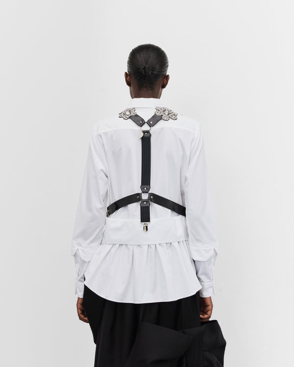 Noir Kei Ninomiya - Women's Floral Suspender Vest - (Black)
