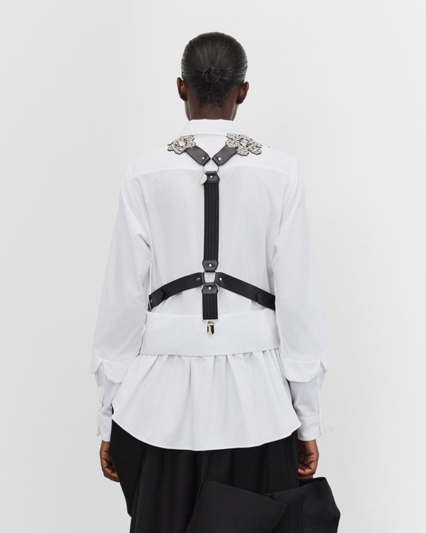 Noir Kei Ninomiya - Women's Floral Suspender Vest - (Black)