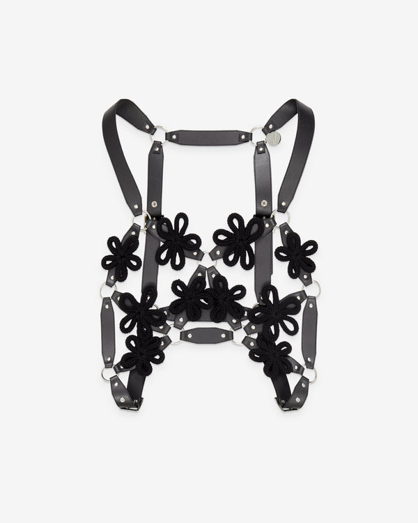 Noir Kei Ninomiya - Women's Cord Flower Vest - (Black)