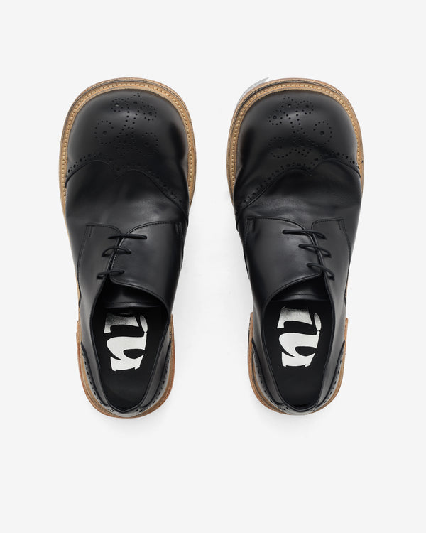 No Idea - Men's Big Foot Curved Wingtip Derby - (Black)