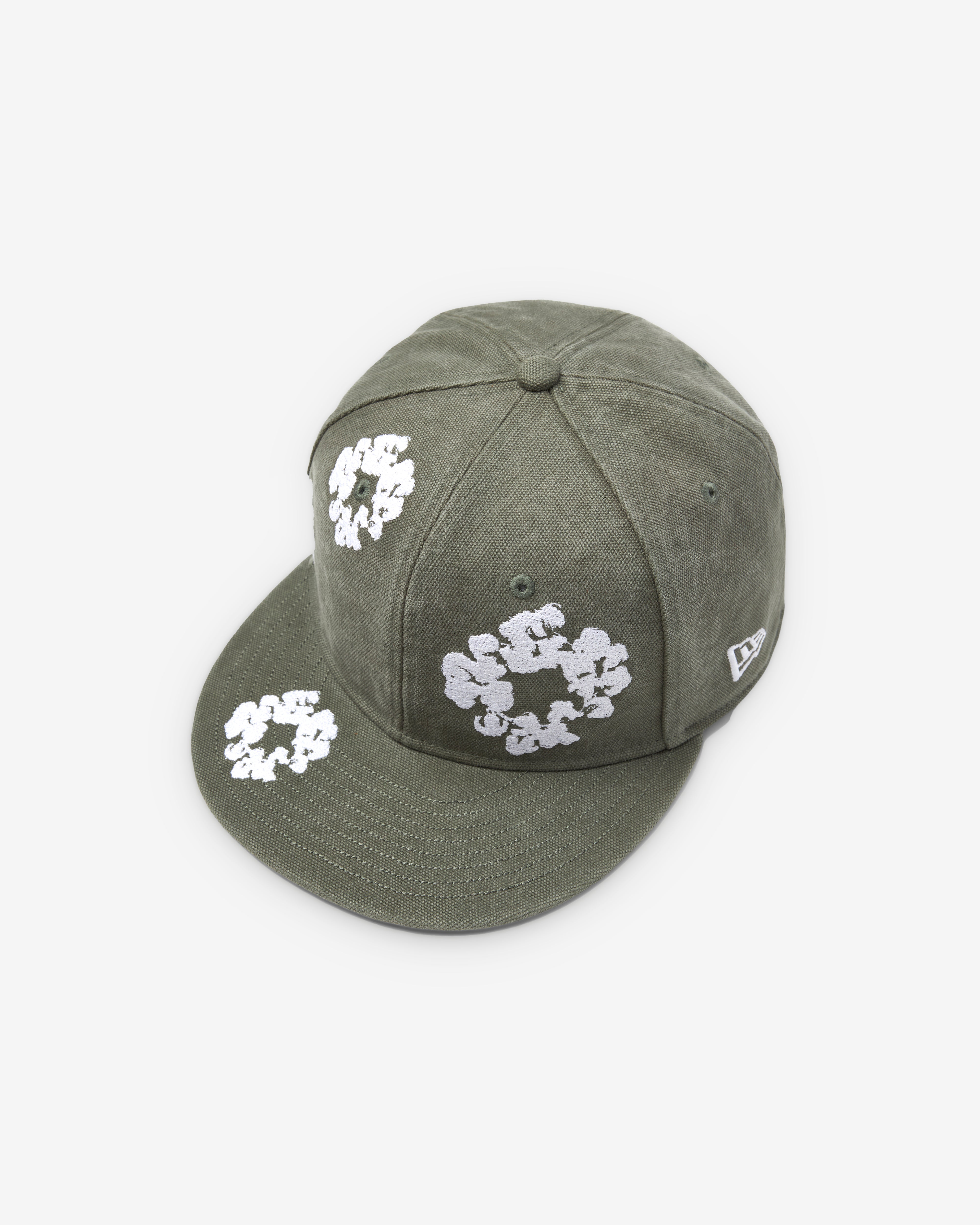 Denim Tears: Men's New Era Cotton Wreath 59/50 Fitted Cap (Green