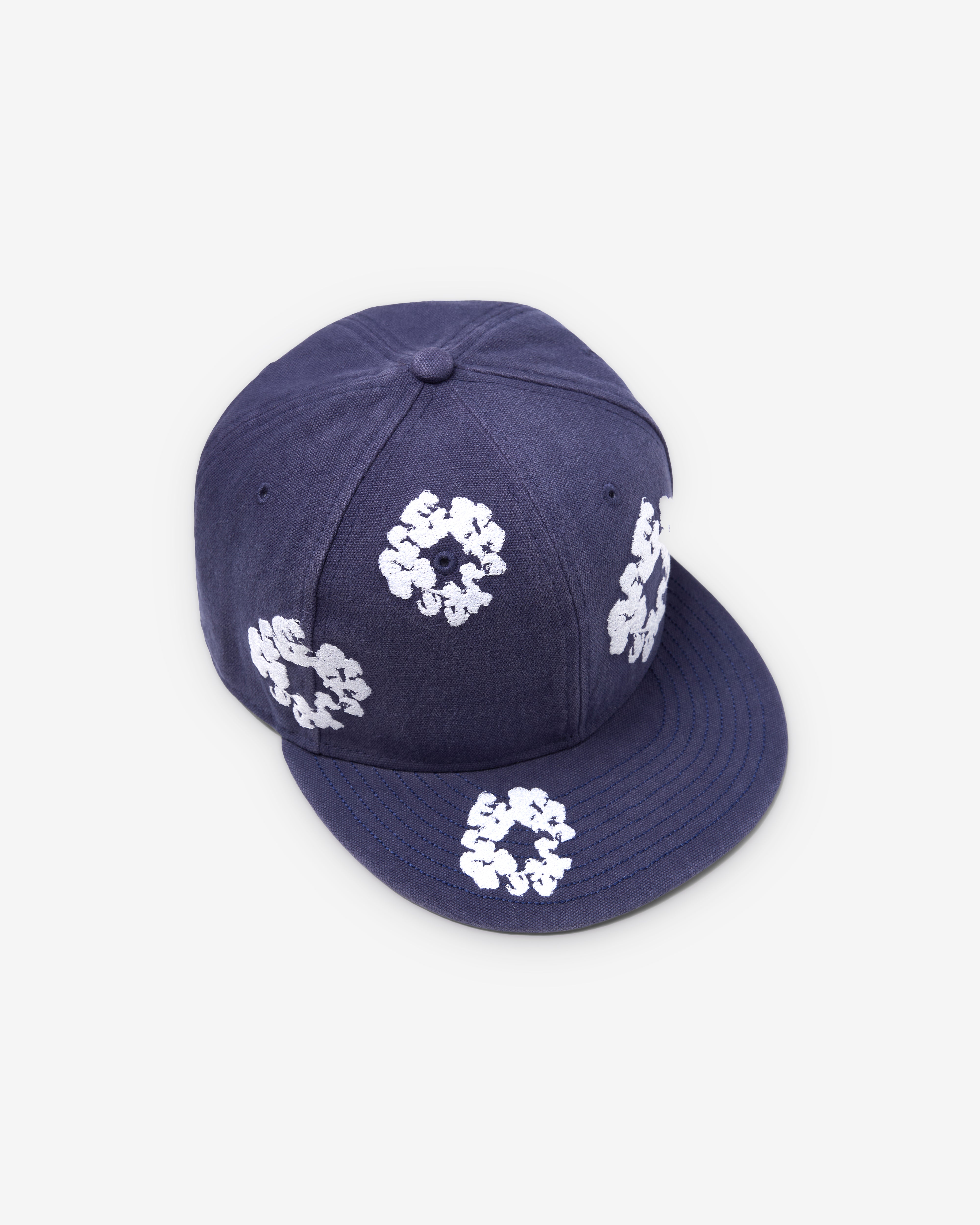 【新品】Denim Tears セットアップ ネイビー コットンリース 激レア Denim Tears: Men's New Era Cotton Wreath 59/50 Fitted Cap (Navy