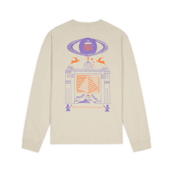 Brain Dead - Men's New Dimensions Long Sleeve T-Shirt - (Grey)