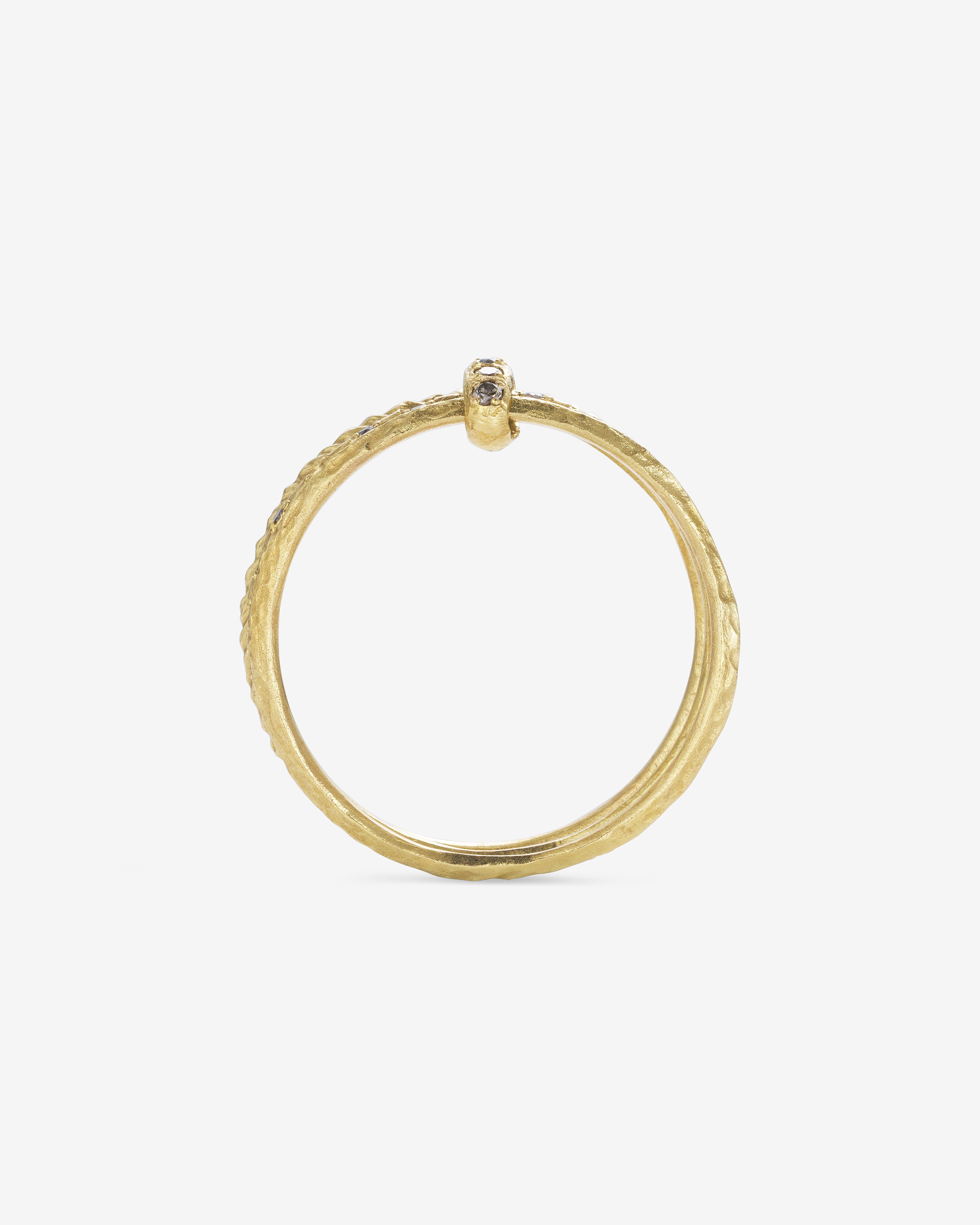 Noguchi Bijoux: Women's Rings with Brown Diamonds (Yellow Gold