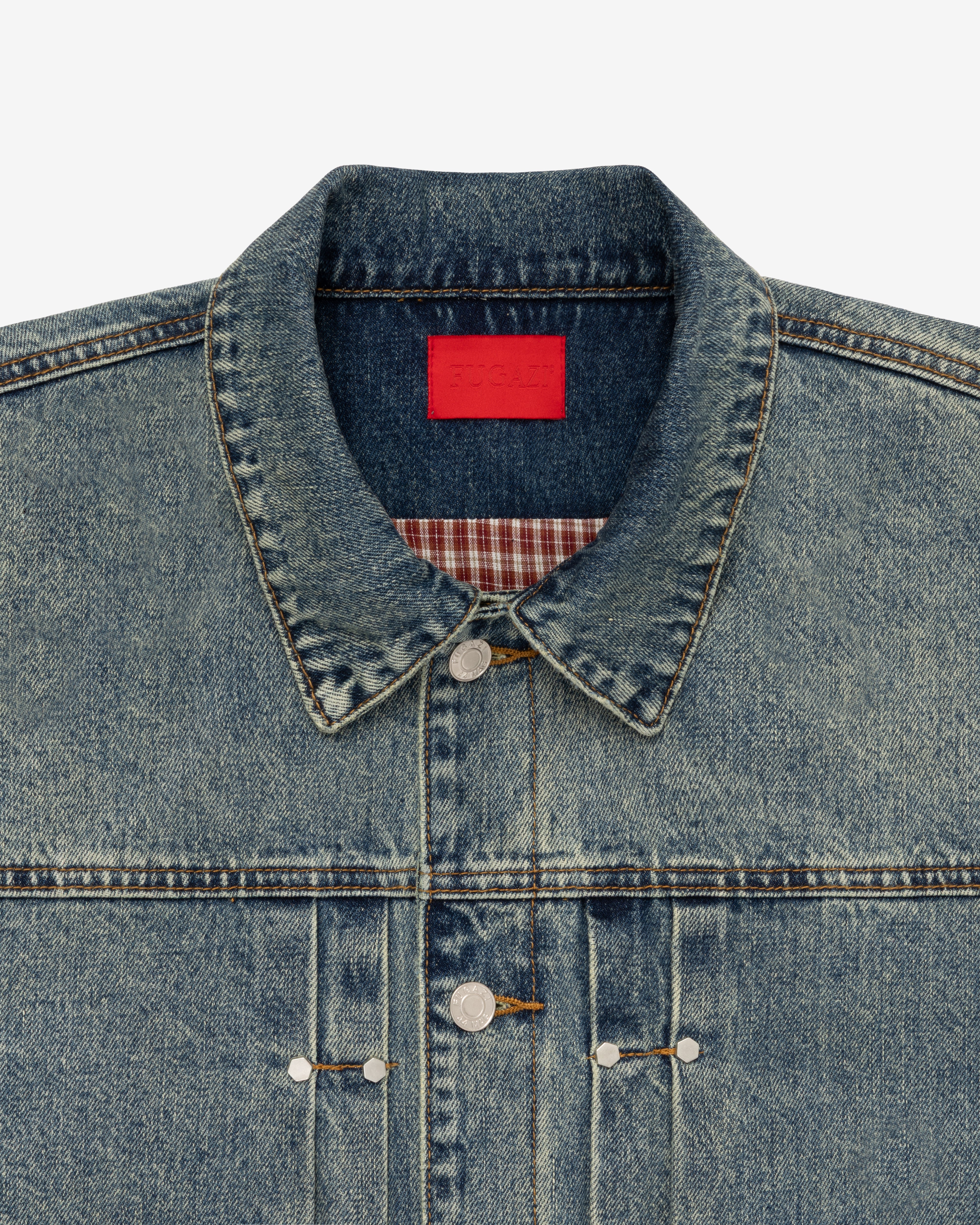 Fugazi: Men's Novelty Denim Jacket (Mud Wash) | DSMNY E-SHOP
