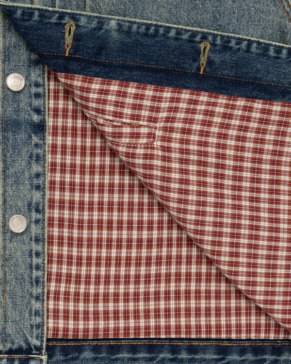 Fugazi - Men's Novelty Denim Jacket - (Mud Wash)