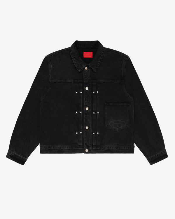 Fugazi - Men's Novelty Denim Jacket - (Washed Black)