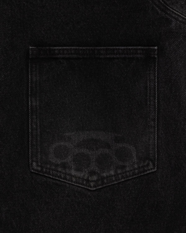 Fugazi - Men's Novelty Denim Jacket - (Washed Black)