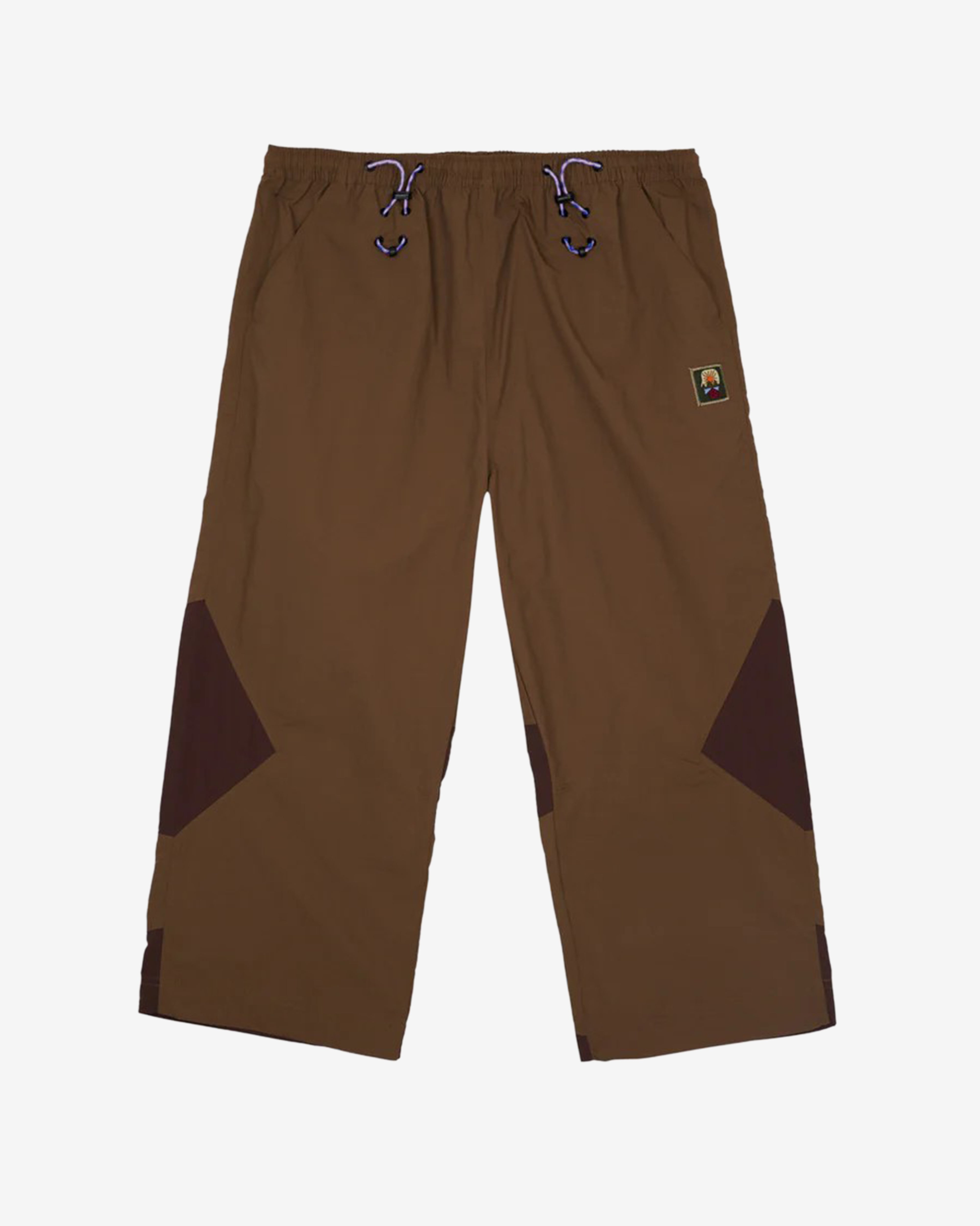Brain Dead: Men's Nylon Paneled Climbing Capri (Brown) | DSMNY E-SHOP