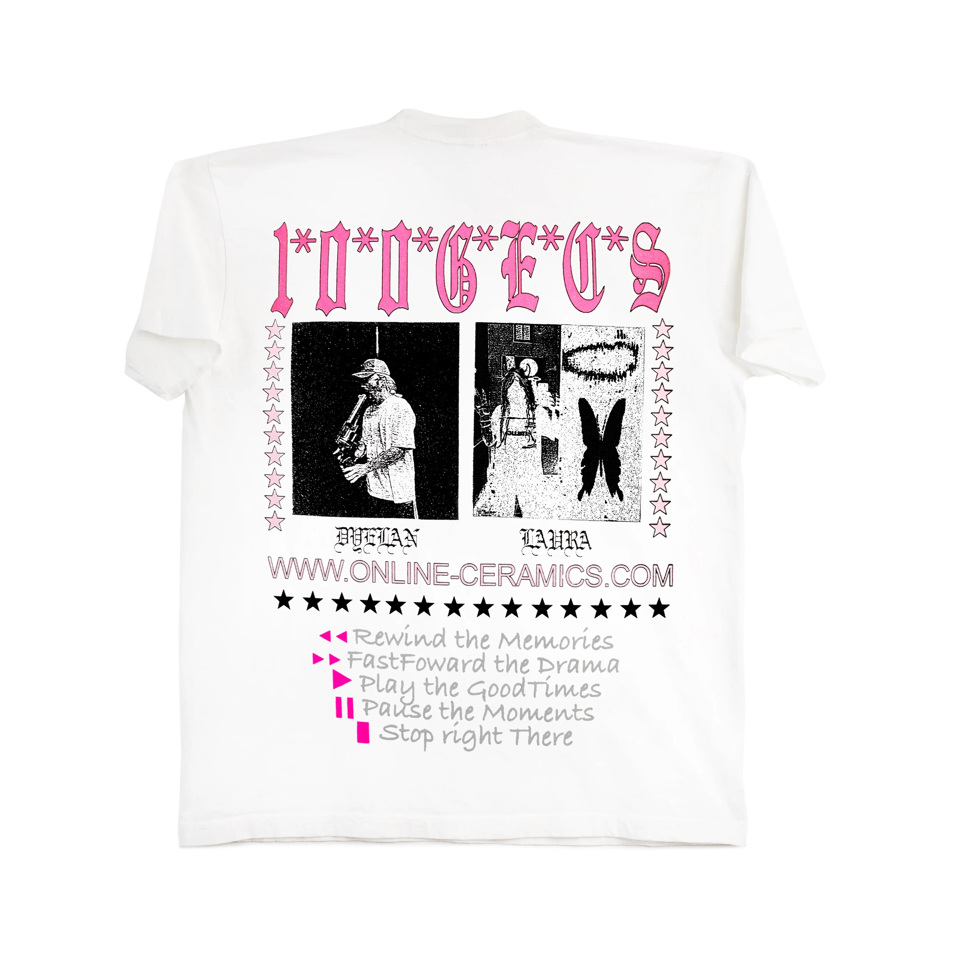 Online Ceramics x 100 Gecs: Men's Miss Bitch Tee (White) | DSMNY E