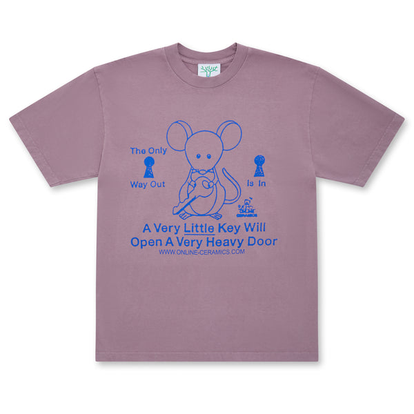 Online Ceramics - The Only Way Out Is In Tee - (Purple)