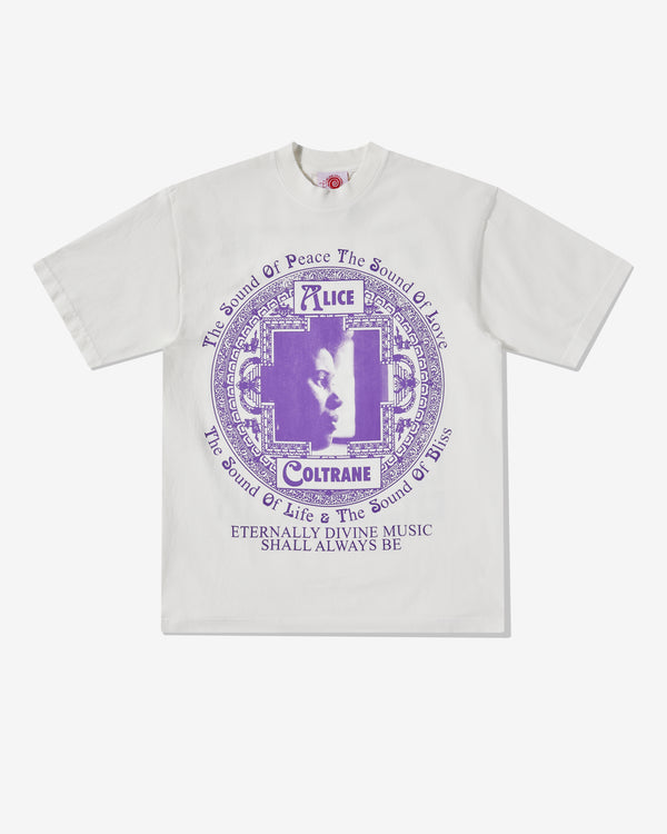 Online Ceramics - Alice Coltrane Men's Eternally Divine Music T-Shirt - (Off White)