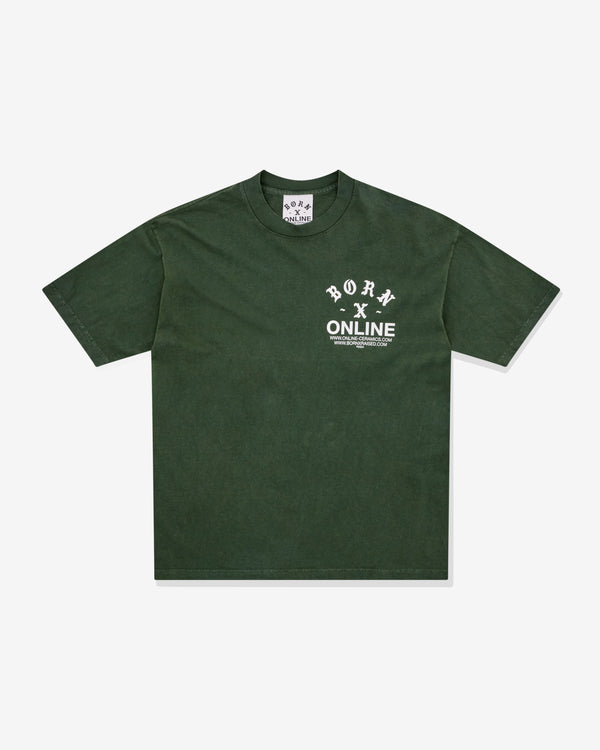 Online Ceramics - Born x Raised BXR Logo T-Shirt - (Ivy)