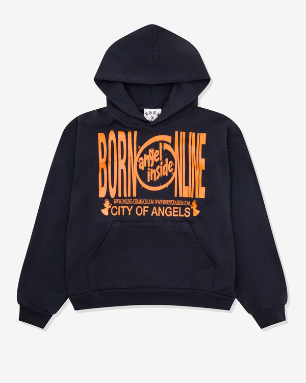 Online Ceramics - Born x Raised Angel Inside Hoodie - (Black)