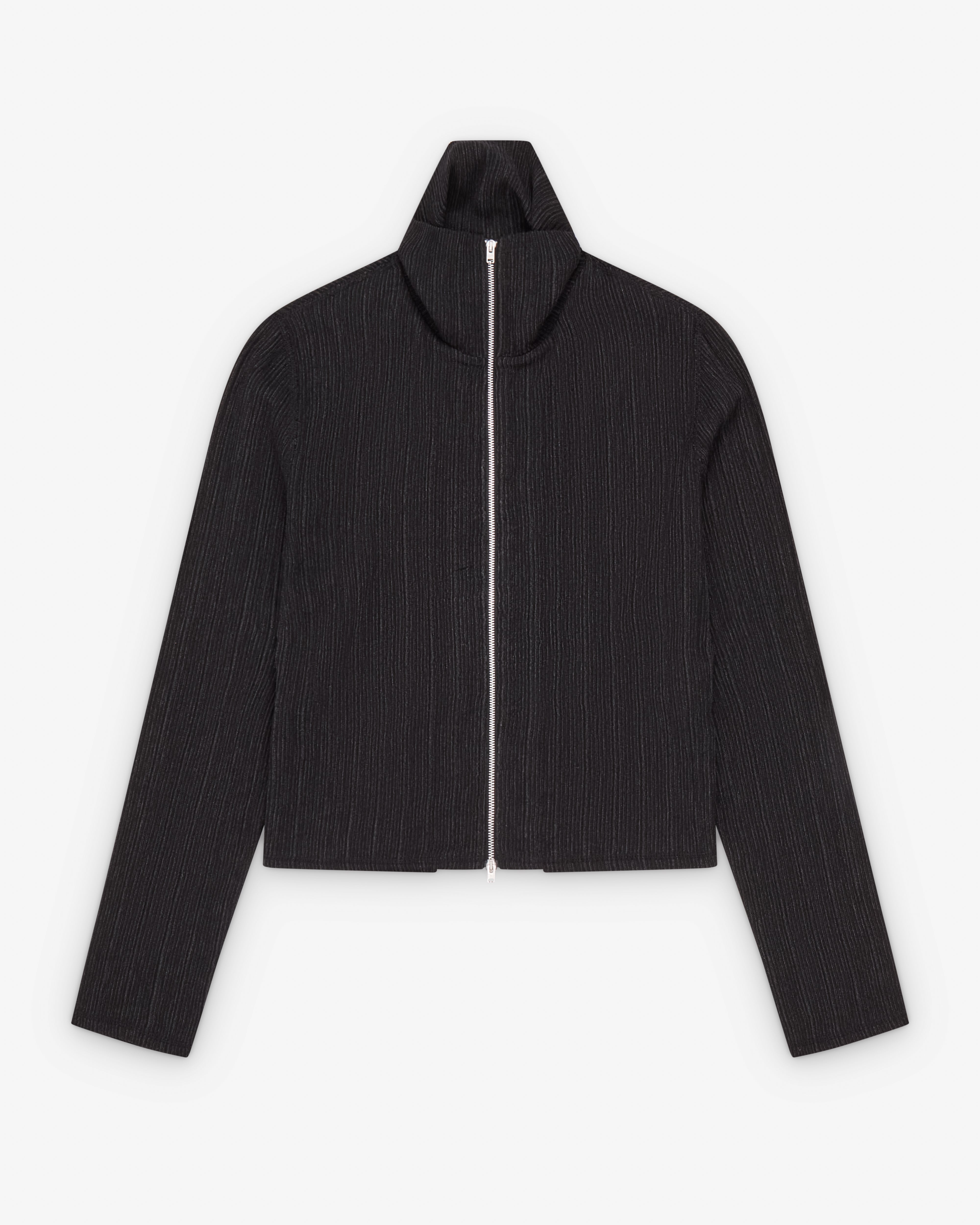 Our Legacy: Women's Slim Zip Longsleeve (Obsidian) | DSMNY E-SHOP