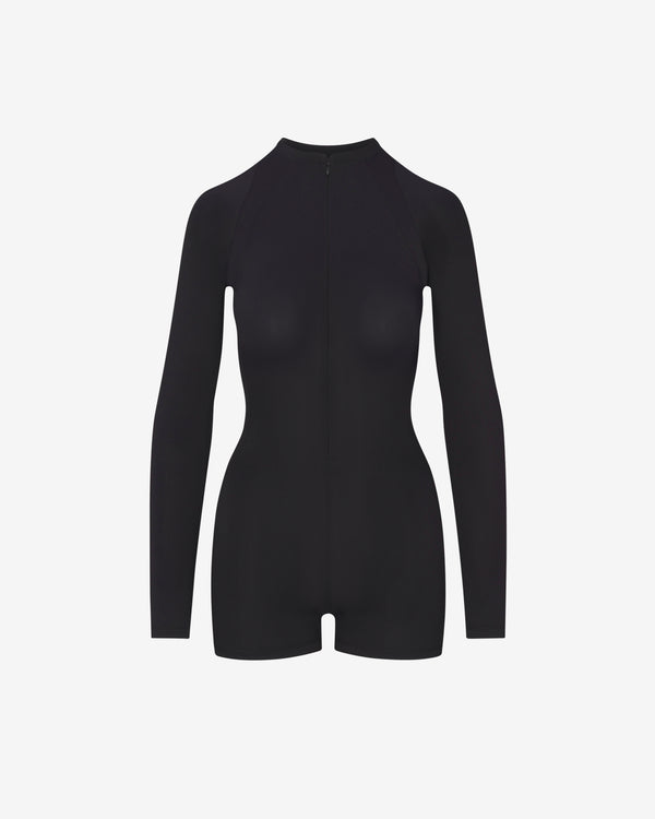 NikeSKIMS - Women's Airy Long-Sleeve One-Piece - (Obsidian)