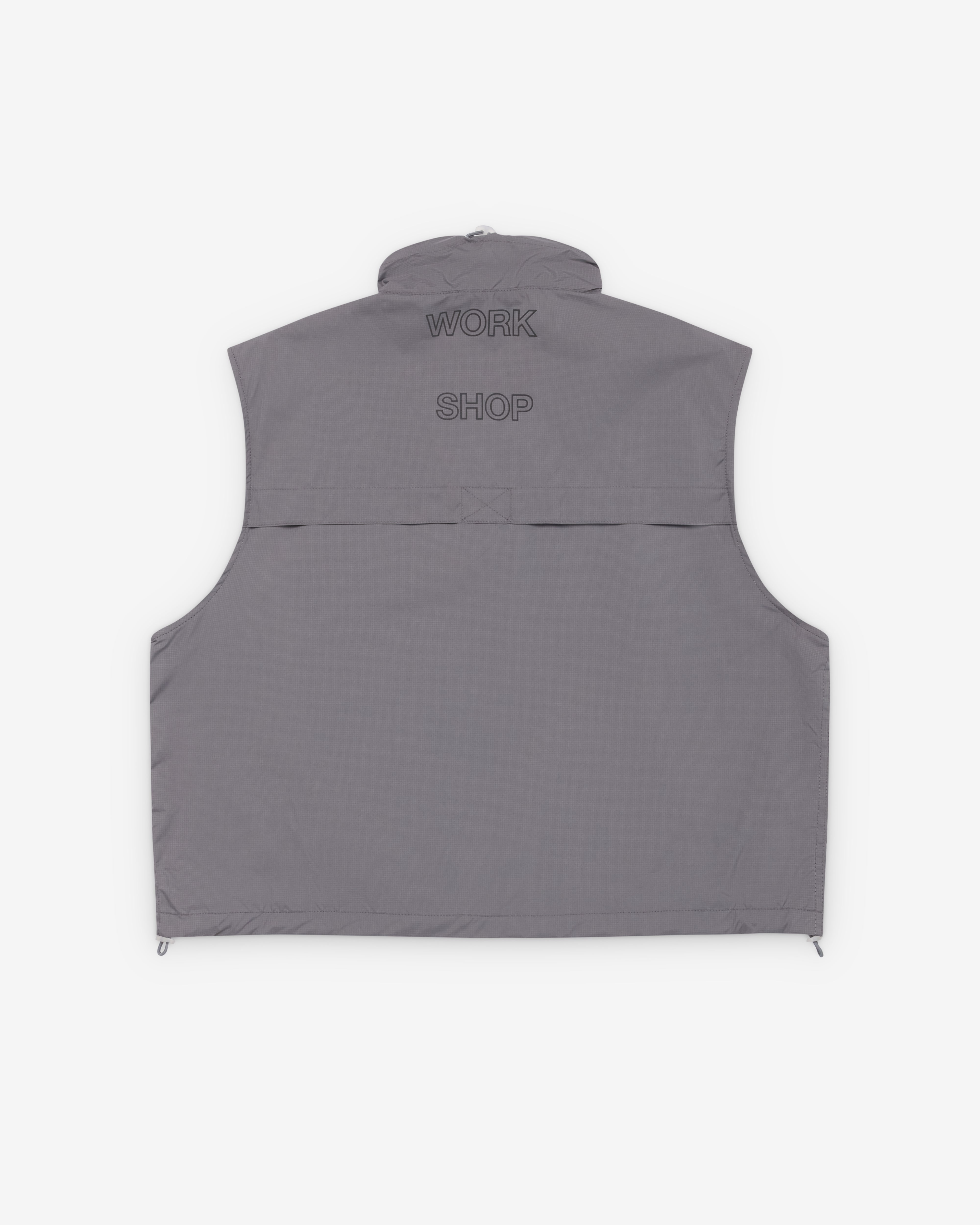 トップス Our Legacy Ice Grey Cable Vest 48 Our Legacy Work Shop: Men's Sports Running Gilet (Grey) | DSMNY E-SHOP