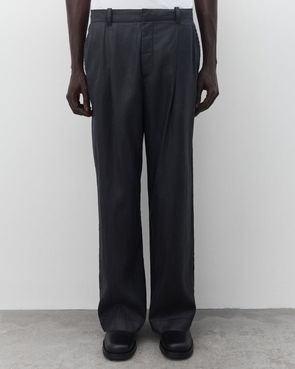 Our Legacy - Men's Still Chino - (Lacquer Black Mirror Tencel)