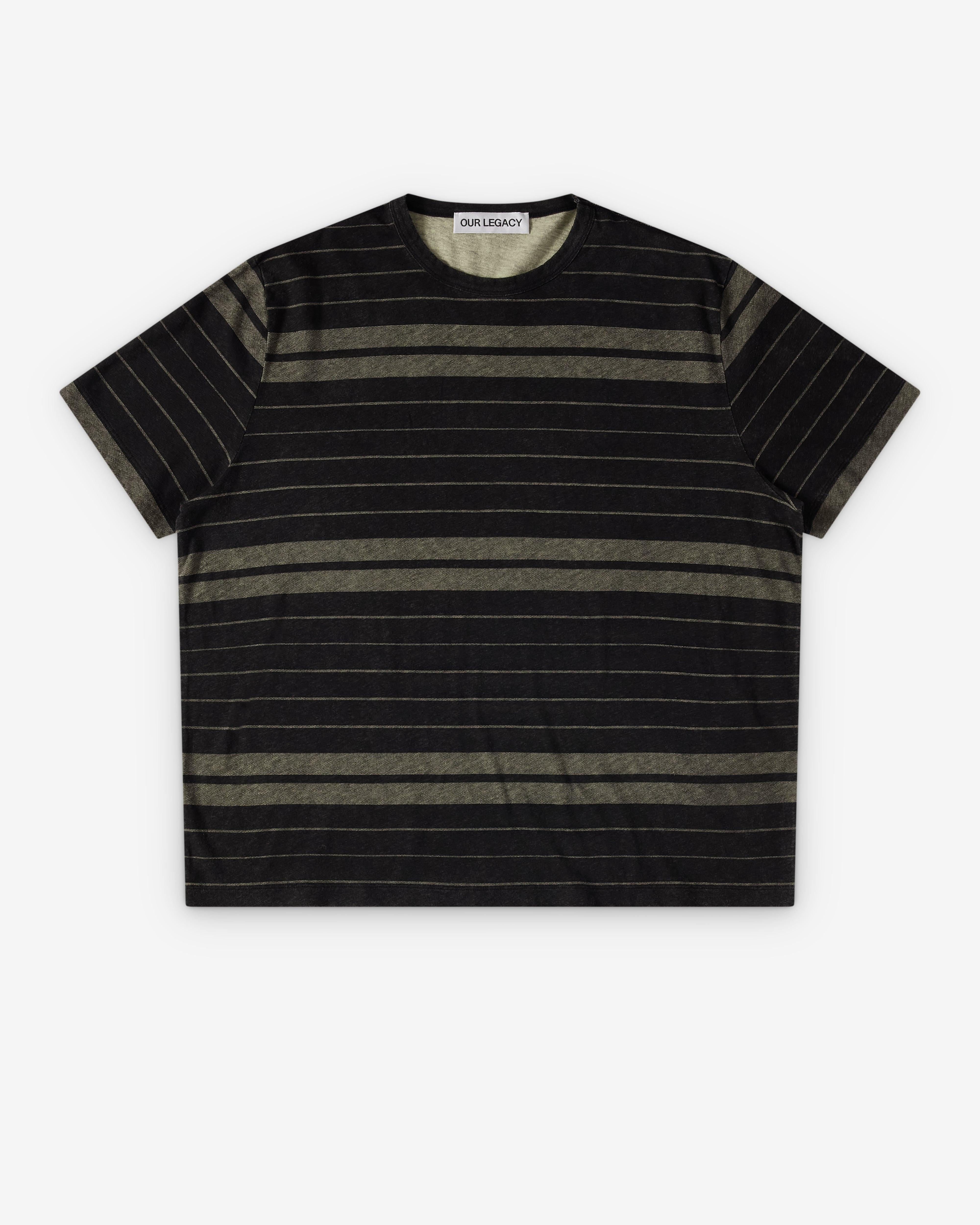 Our Legacy: Men's New Box T-Shirt (Ziggy Stripe Ease Jersey
