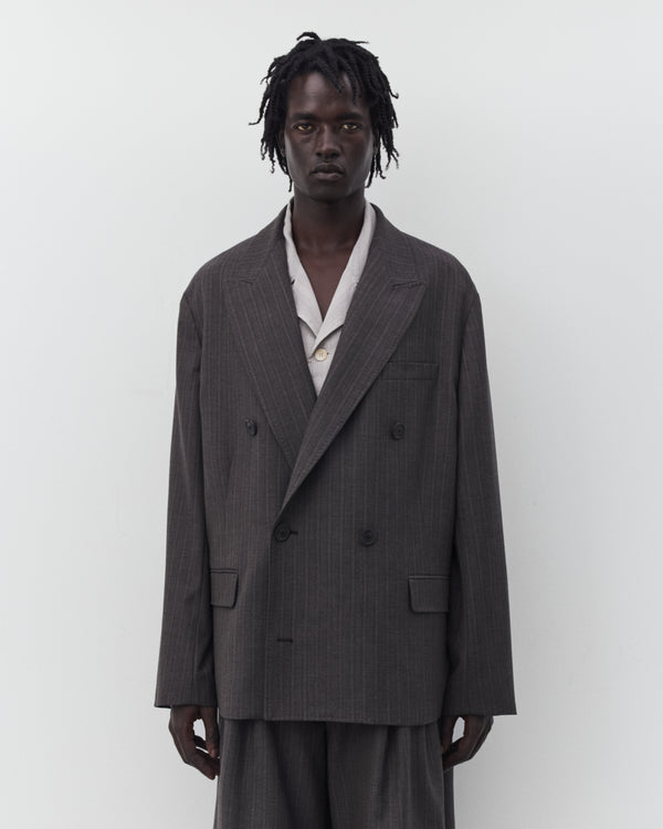 Our Legacy - Men's Halt Blazer - (Phase Stripe Motion Woolcot)