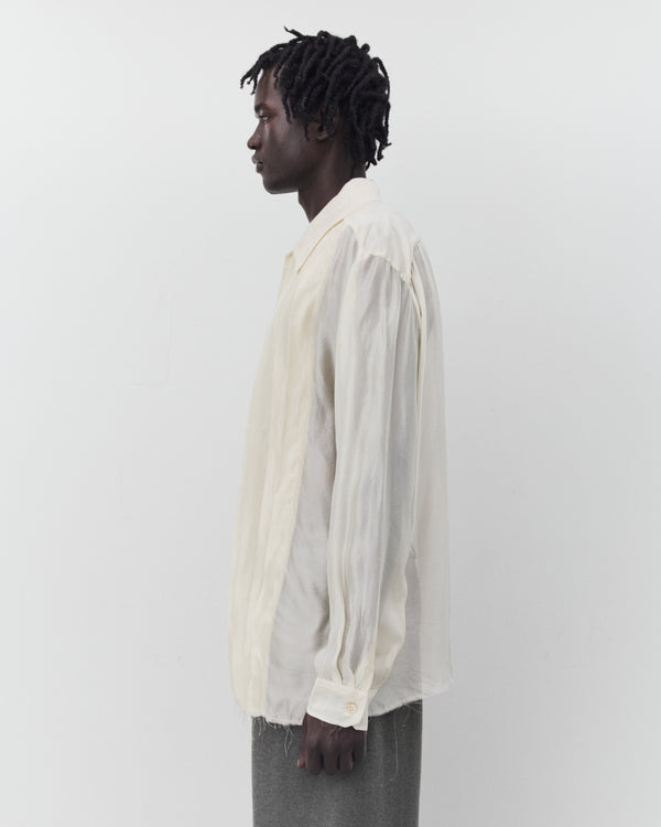 Our Legacy - Men's Tuxedo Every Shirt - (Moonlit Pearl Shimmer Gauze)