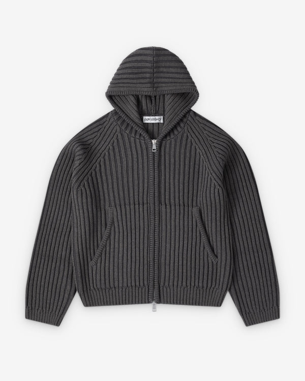 Our Legacy - Men's Level Hood - (Sage Stripe Dry Merino Wool)