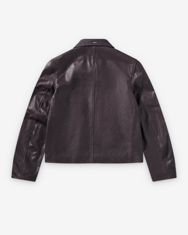 Our Legacy - Men's Mini Jacket - (Matted Brown Waxed Bovine)
