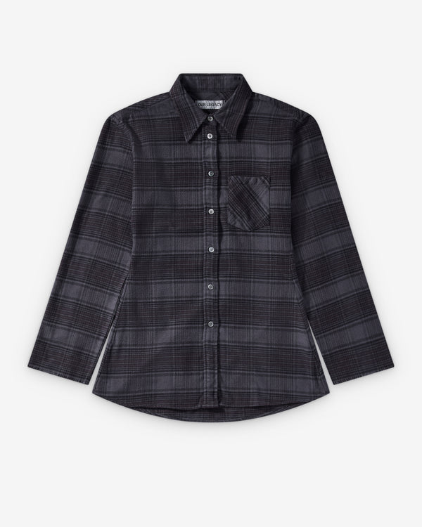 Our Legacy - Women's Daisy Shirt - (Faded Nocturne Check Flannel)