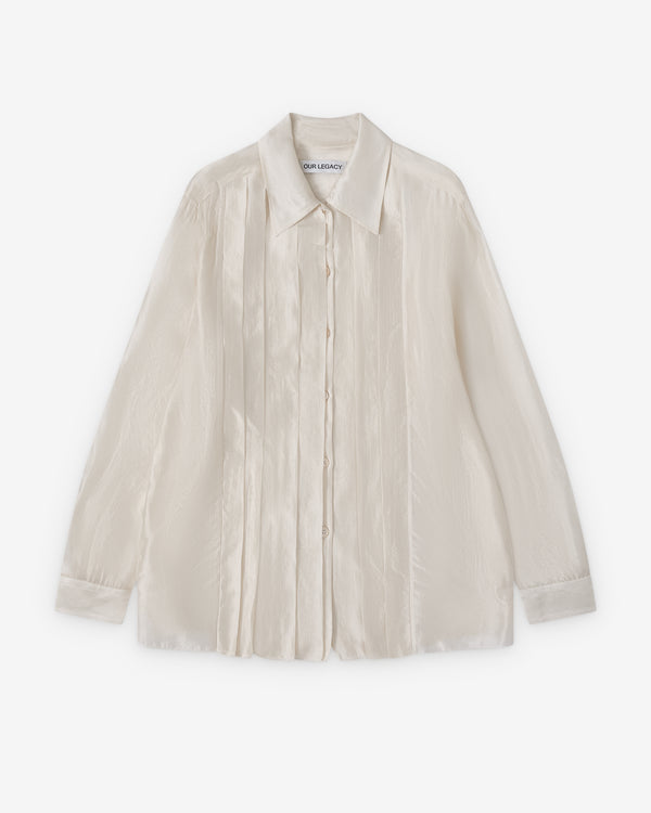 Our Legacy - Men's Tuxedo Every Shirt - (Moonlit Pearl Shimmer Gauze)