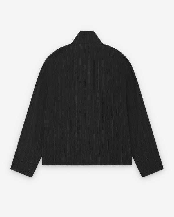 Our Legacy - Men's Shrunken Fullzip - (Obsidian Depth Woolcose Ridge)