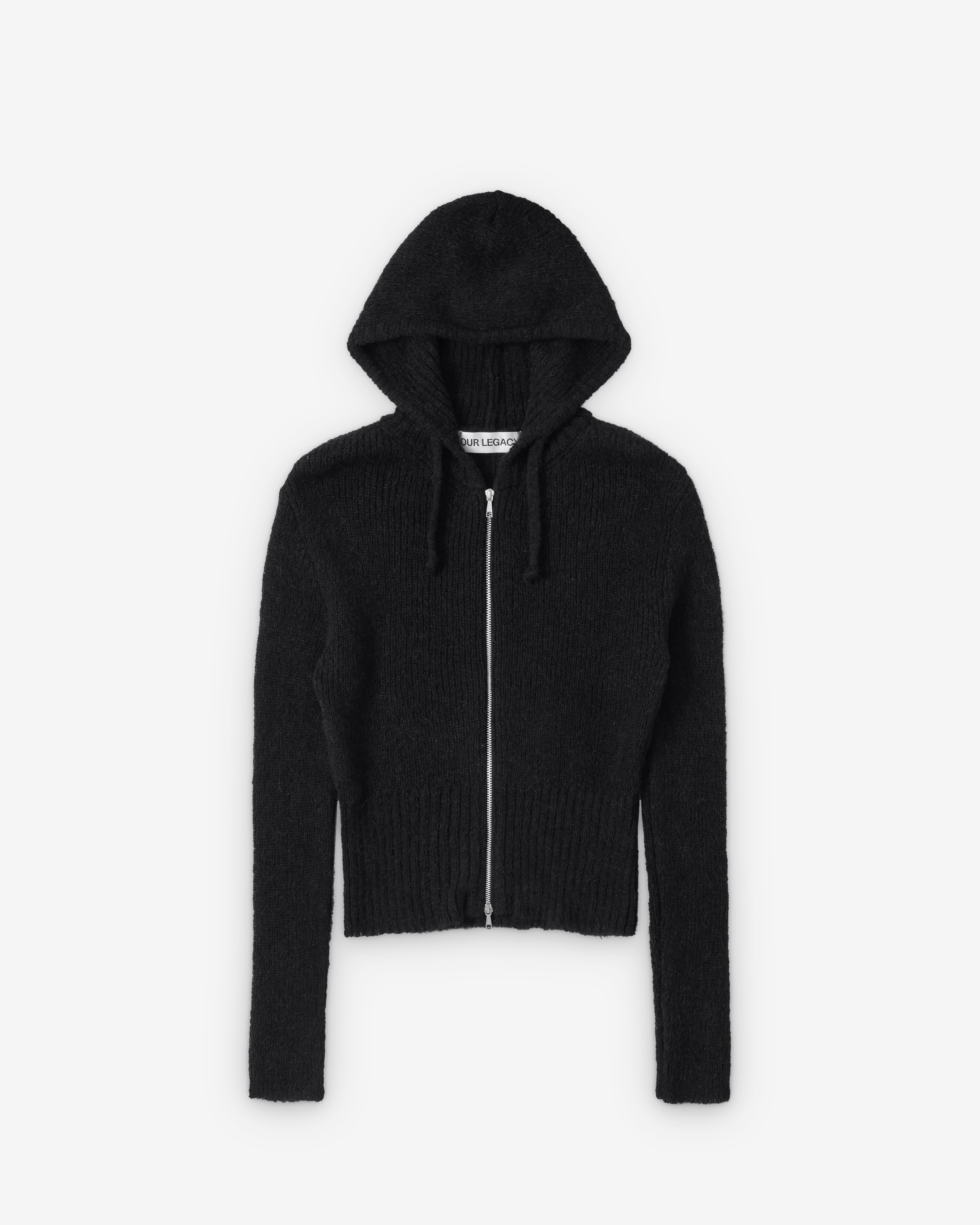 Our Legacy: Women's Compact Hood (Black Fuzzy Alpaca) | DSMNY E-SHOP