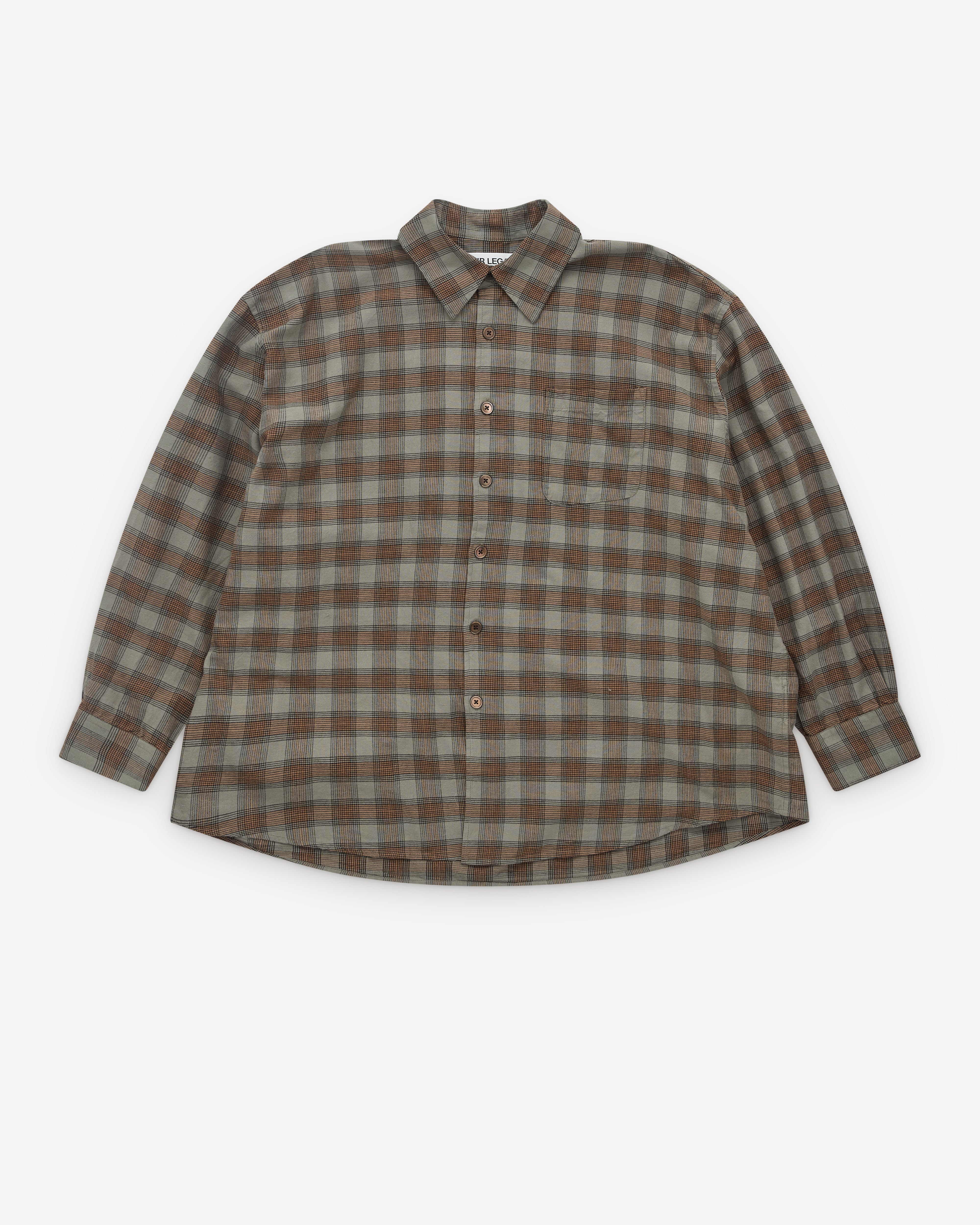 Our Legacy: Men's Borrowed Shirt (Iowa Flannel Check) | DSMNY E-SHOP