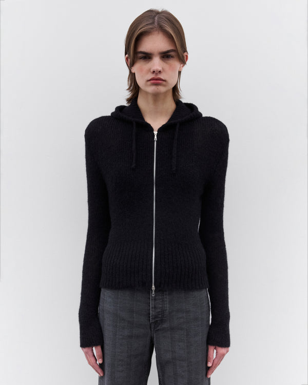 Our Legacy - Women's Compact Hood - (Black Fuzzy Alpaca)