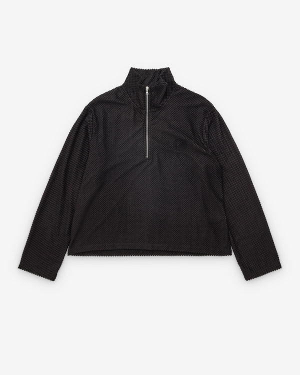 Our Legacy WORK SHOP - Men's Sports Half Zip Jacket - (Black)