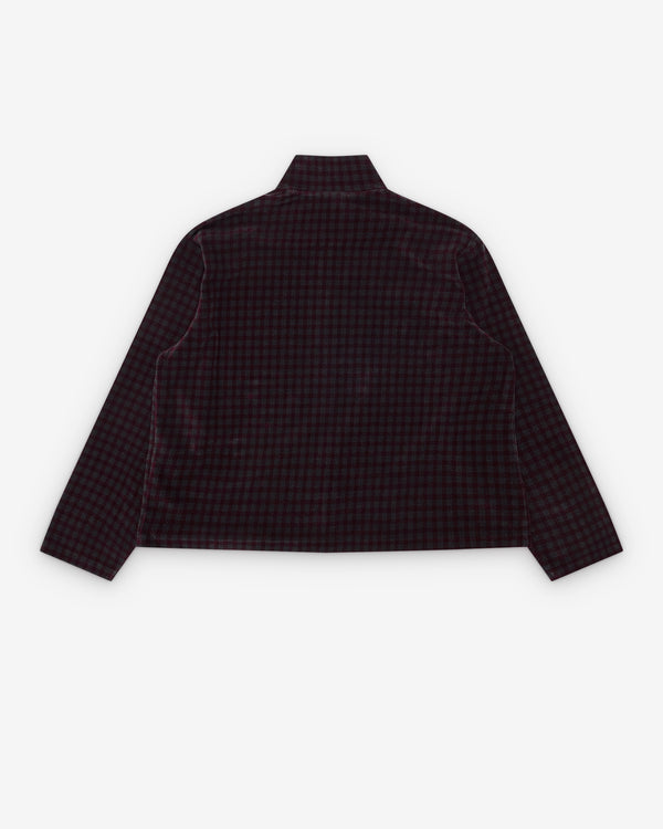 Our Legacy - Men's Shrunken Full Zip - (Merlot Houdini)