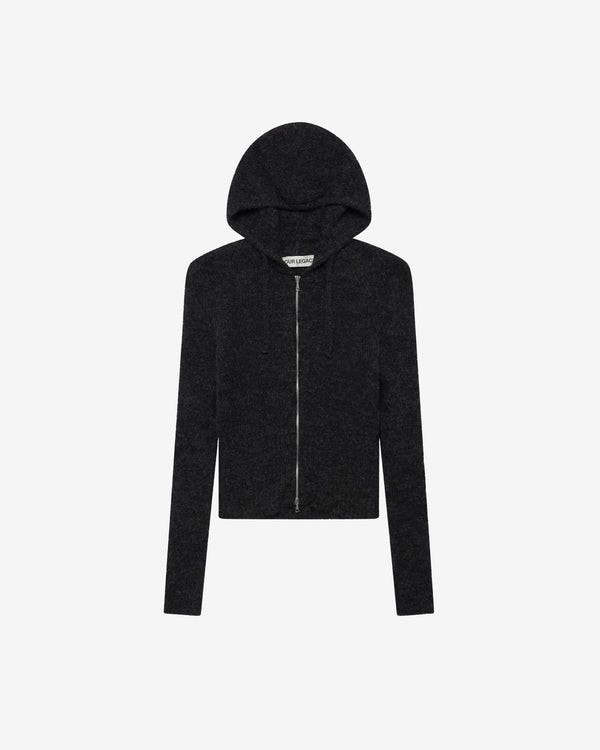 Our Legacy - Women's Compact Hood - (Charcoal Melange Fuzzy Alpaca)