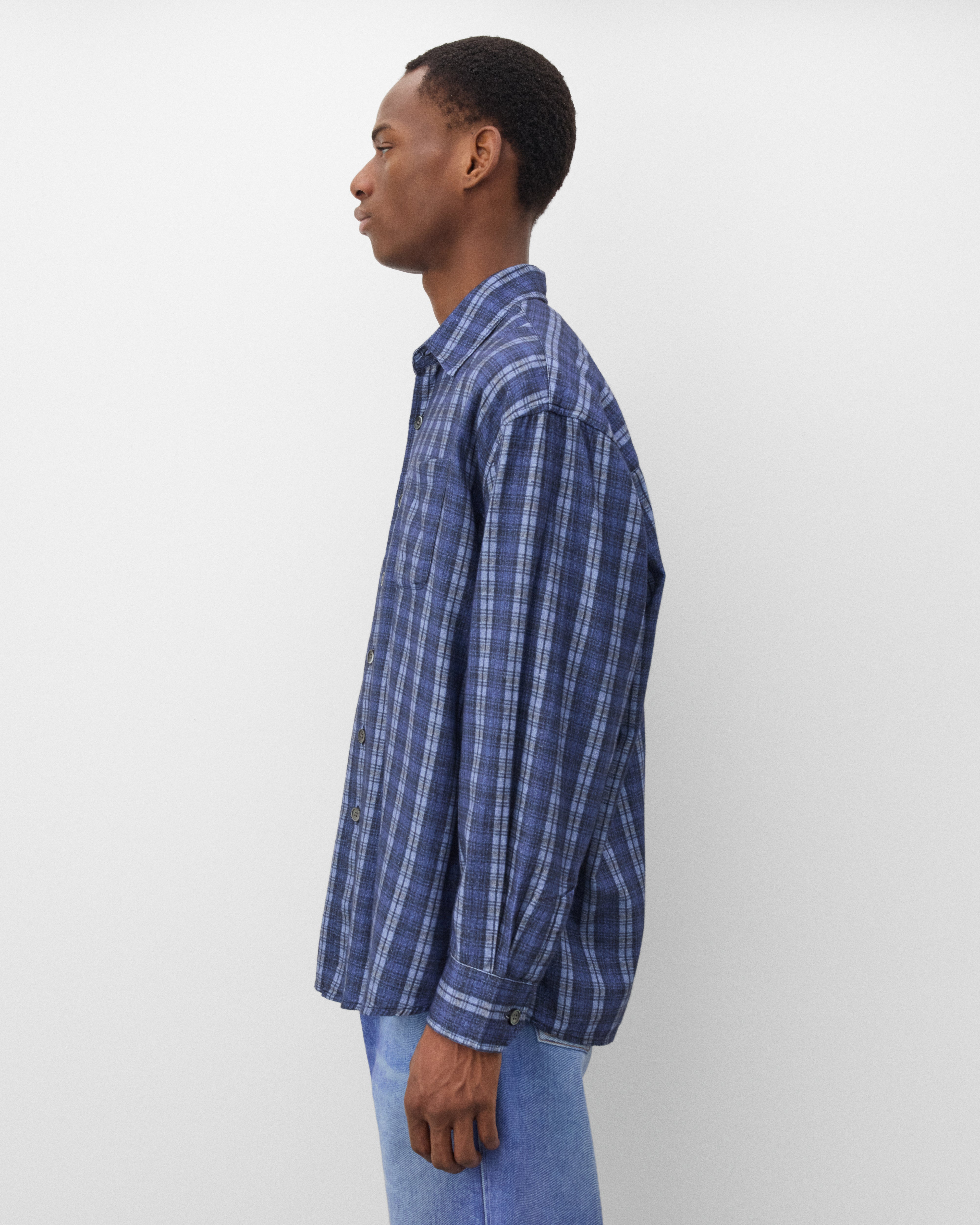 Our Legacy: Men's Borrowed Shirt (Check Please Print) | DSMNY E-SHOP