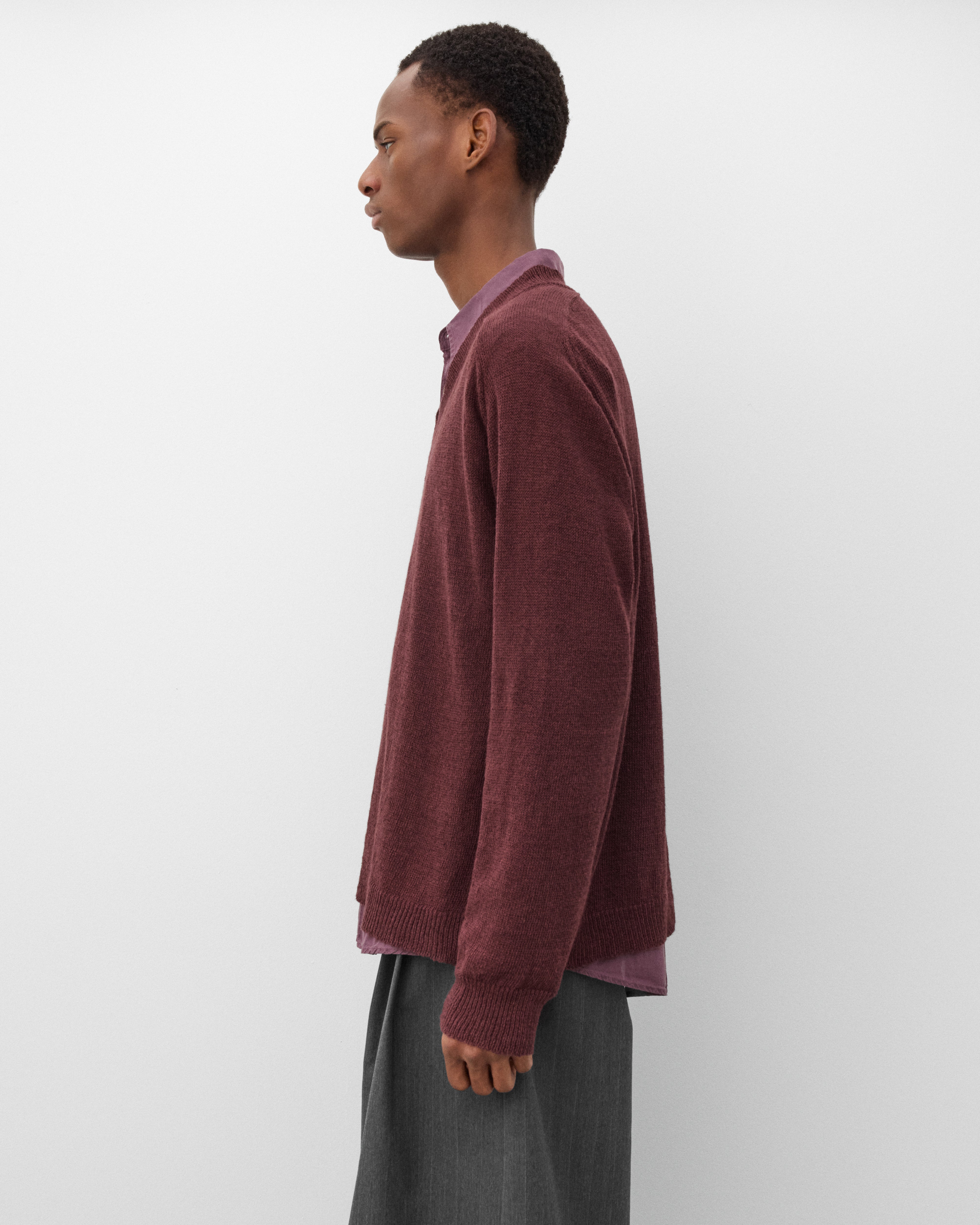 Our Legacy: Men's Rue V-Neck (Cabernet) | DSMNY E-SHOP