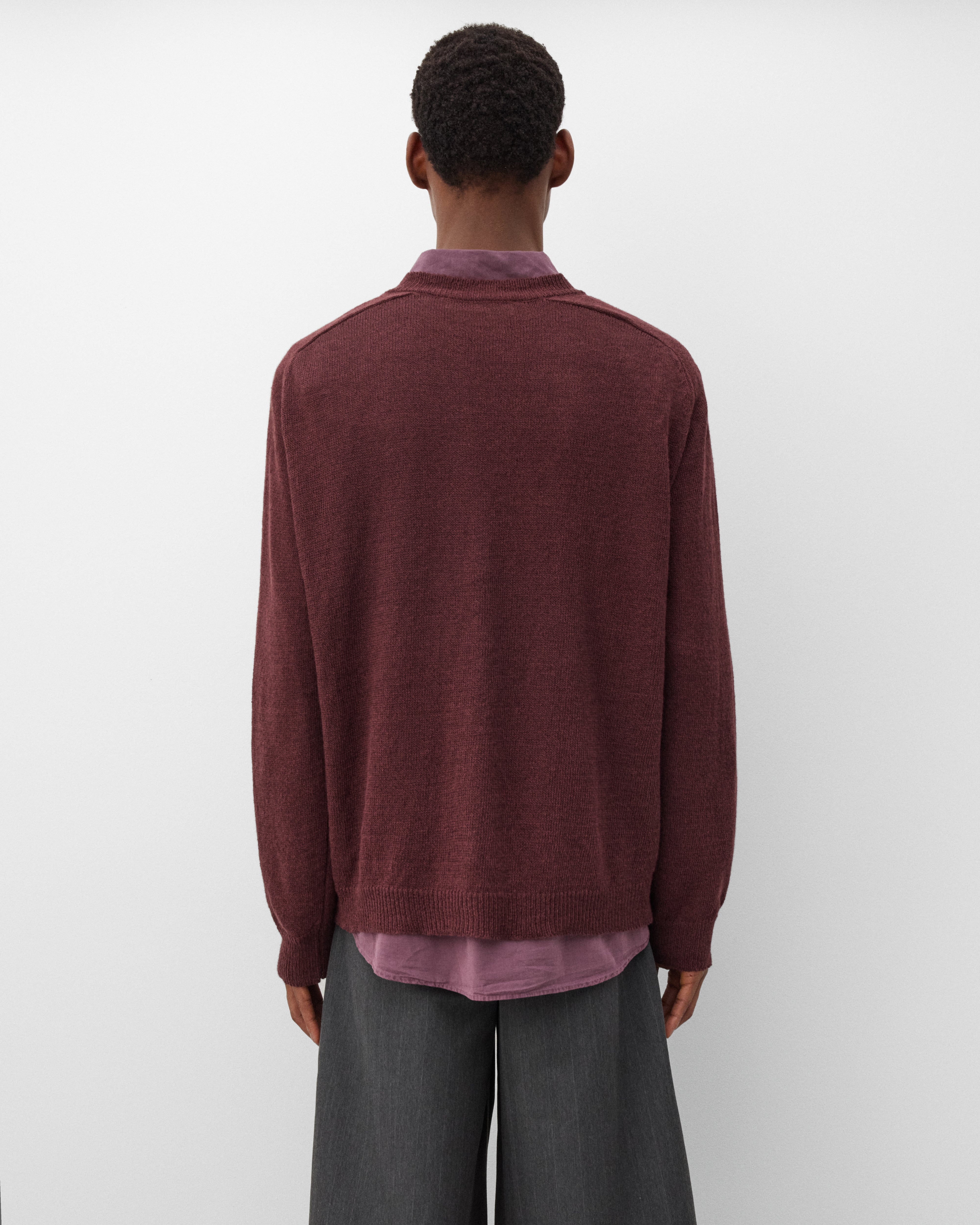 Our Legacy: Men's Rue V-Neck (Cabernet) | DSMNY E-SHOP