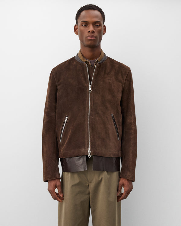 Our Legacy - Men's Drift Jacket - (Wenge Brown Wet Suede)