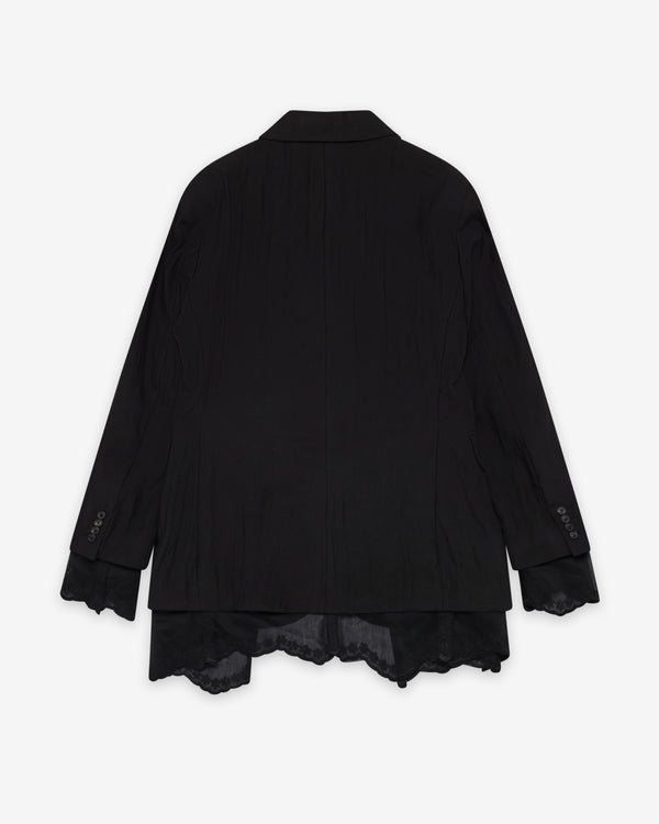 Our Legacy - Women's Reversible Drip Blazer - (Soot Black Techflax)