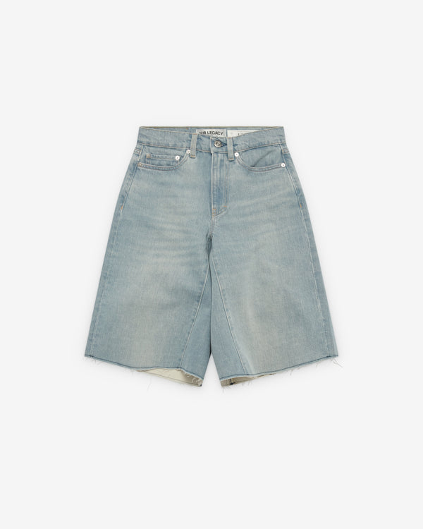 Our Legacy - Women's Midi Shorts - (Pale Coast Wash)